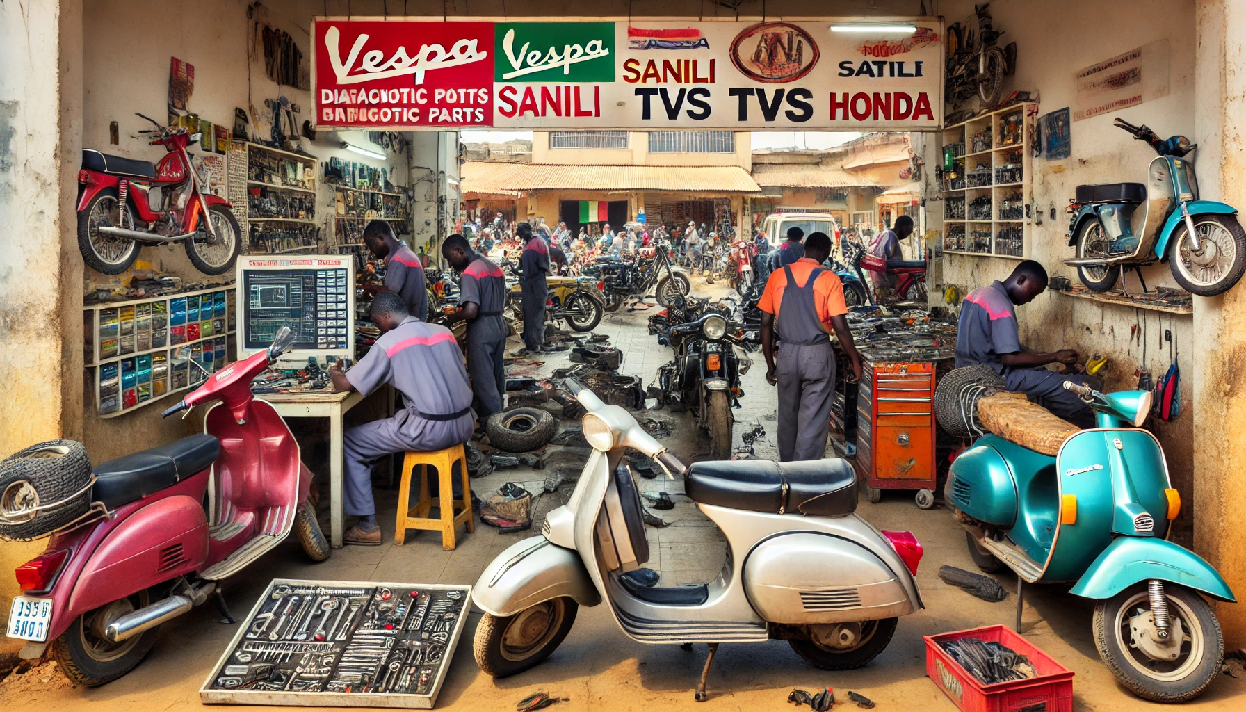 Réparation de moto