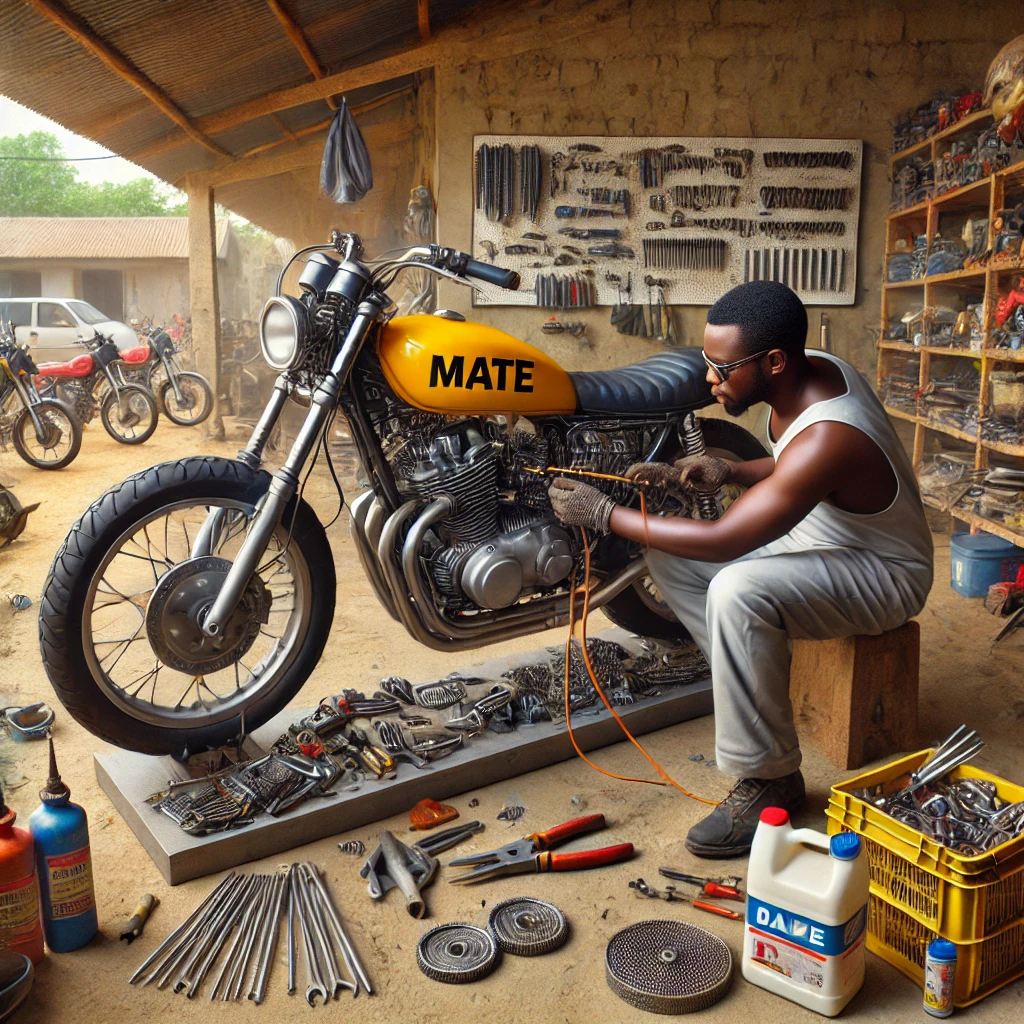 Customisation d'une moto Mate